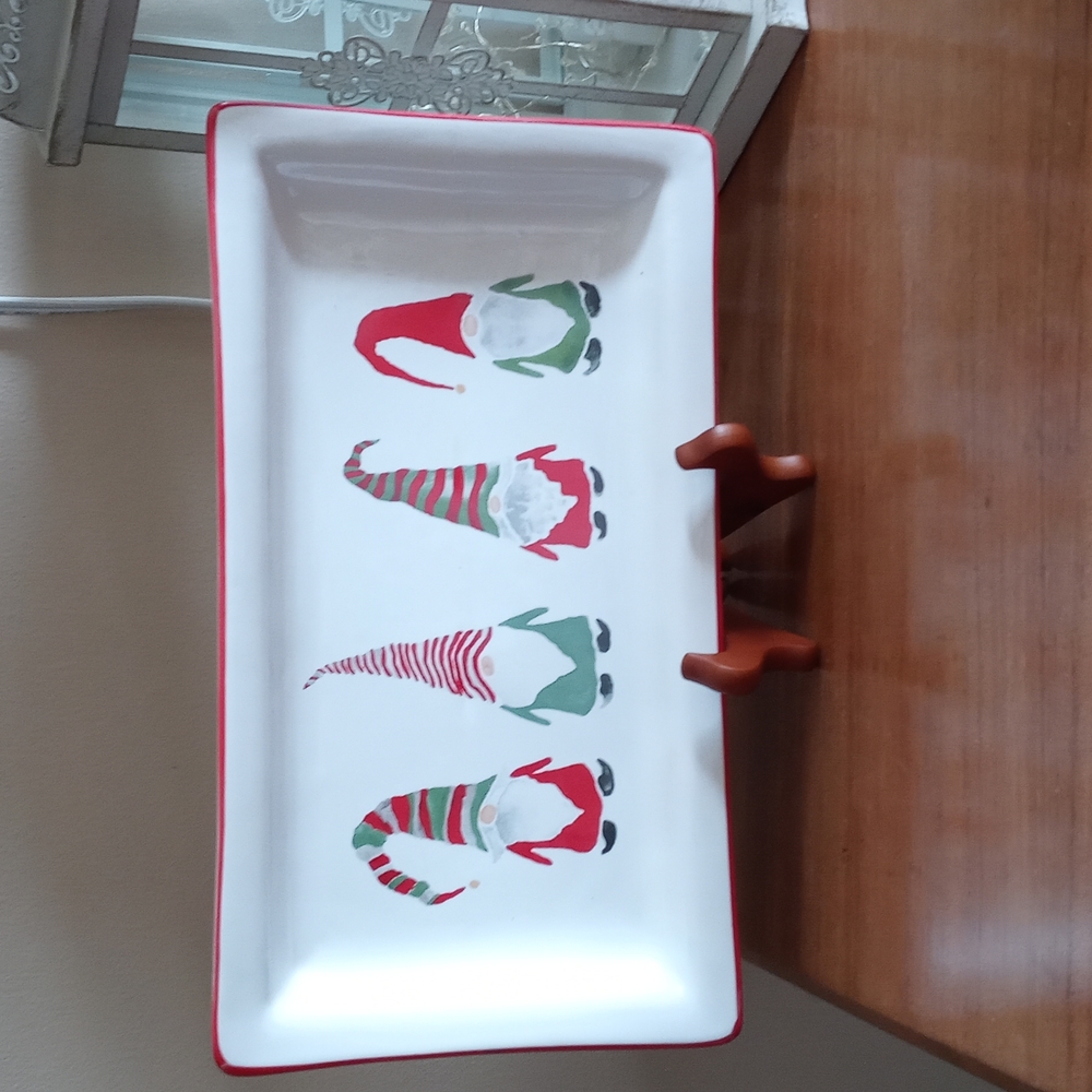 Gnome Christmas Plate